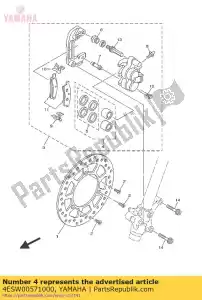 yamaha 4ESW00571000 conjunto de pistão, compasso de calibre - Lado inferior