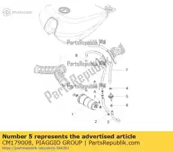 valvula gescheiden van Piaggio Group, met onderdeel nummer CM179008, bestel je hier online: