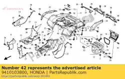 Aqui você pode pedir o arruela, lisa, 3mm em Honda , com o número da peça 9410103800: