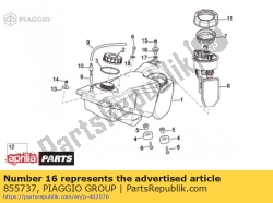 Aprilia 855737, Krzak, OEM: Aprilia 855737