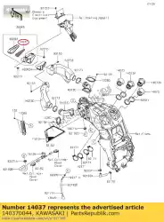 Here you can order the screen from Kawasaki, with part number 140370044: