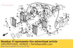 Qui puoi ordinare partizione, lato radiatore da Honda , con numero parte 19035MY1000: