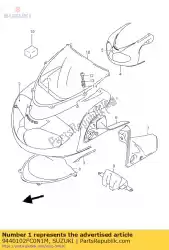 Here you can order the cowling,body from Suzuki, with part number 9440102FC0N1M: