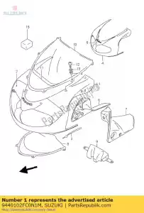 Suzuki 9440102FC0N1M carenado, cuerpo - Lado inferior