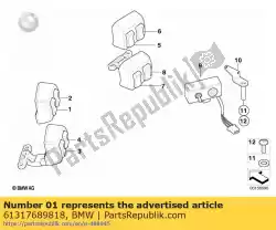 Aqui você pode pedir o interruptor, farol de nevoeiro traseiro em BMW , com o número da peça 61317689818: