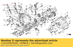 Here you can order the orifice,acg cover from Honda, with part number 11642MEH000: