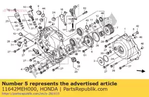 Honda 11642MEH000 orificio, cubierta acg - Lado inferior