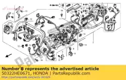 Qui puoi ordinare clip, 20mm da Honda , con numero parte 50322HE0671: