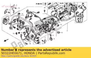 honda 50322HE0671 clip, 20mm - Il fondo