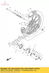 Aquí puede pedir árbol de levas de Yamaha , con el número de pieza 5B6251510000: