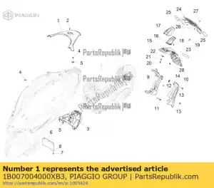 Piaggio Group 1B007004000XB3 chiusura posteriore fiancata - Bottom side