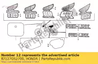 87127GS2700, Honda, marchio, sindone honda cr  r cr80r 80 , Nuovo