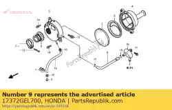 Qui puoi ordinare tubo b, sfiatatoio da Honda , con numero parte 17372GEL700: