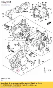 suzuki 2192110G00 capa, cvt - Lado inferior