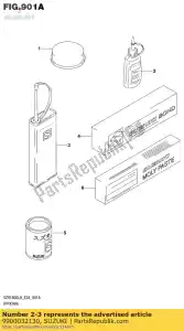 suzuki 9900032130 thread lock sup - Bottom side