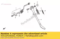 50532MZ8000, Honda, holder, switch honda vt 600 1993 1994, New