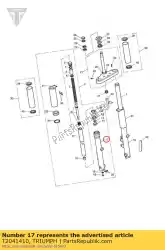 Here you can order the tube outer rh from Triumph, with part number T2041410: