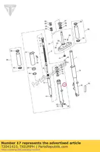 triumph T2041410 tube outer rh - Bottom side