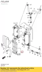 Here you can order the louver,radiator from Suzuki, with part number 1780249H00: