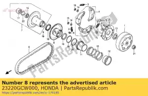 Honda 23220GCW000 cara comp., unidad móvil - Lado inferior