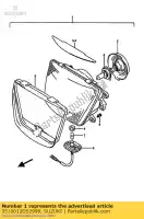 3510012D52999, Suzuki, conjunto de farol suzuki rgv 250 1989, Novo