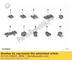 Here you can order the bracket, plug connection white from BMW, with part number 61131378997: