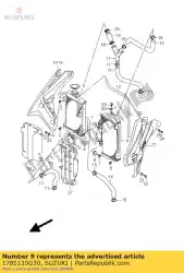 Qui puoi ordinare tubo flessibile, radiatore i da Suzuki , con numero parte 1785135G30: