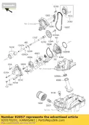 Ici, vous pouvez commander le chaîne, pompe à huile, 92rh2005- zx100 auprès de Kawasaki , avec le numéro de pièce 920570201: