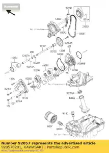 kawasaki 920570201 chaîne, pompe à huile, 92rh2005- zx100 - La partie au fond