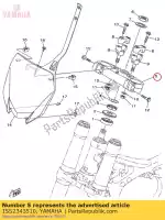 1SS2343510, Yamaha, couronne, poignée yamaha yz125 yz250x yz250 cross country yz125x 125 250 , Nouveau