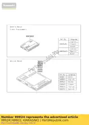 Tutaj możesz zamówić instrukcja serwisowa, zg1400ehf zg140 od Kawasaki , z numerem części 99924148803: