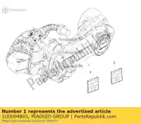 1U0004805, Piaggio Group, motor 50 4t/3v e5 vespa zapcd010 zapcd0101 50 2020 2021 2022, Novo