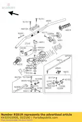 Here you can order the nut,lock,6mm from Suzuki, with part number KK92019008: