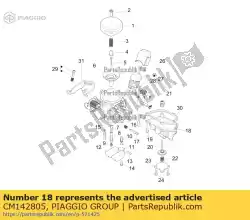 Qui puoi ordinare camera galleggiante da Piaggio Group , con numero parte CM142805: