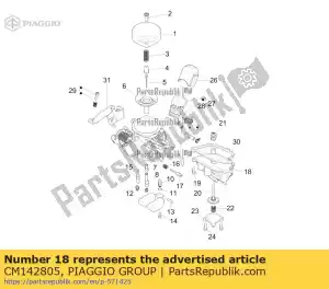 Piaggio Group CM142805 câmara de flutuação - Lado inferior