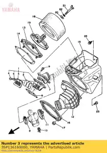 Yamaha 3SP136160000 stop, membraan - Onderkant