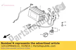 Here you can order the cable, starter motor from Honda, with part number 32410MBW610: