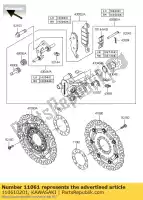 110610201, Kawasaki, junta, placa de disco er650b6f kawasaki er-6f er-6n kle 650 2006 2007 2008 2009 2010, Novo