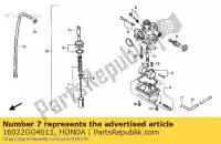 16022GG4611, Honda, gruppo valvole, acceleratore honda nsr s (f) netherlands s (p) netherlands / bel sd (f) germany 50 1985 1989 1993 1994, Nuovo