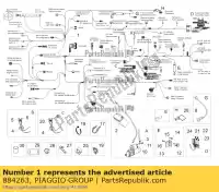 884263, Piaggio Group, main wiring harness moto-guzzi stelvio zgulze00, zgulzg00, zgulzu01 1200 2011 2016 2017, New