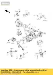 Kawasaki 350630078 pozosta? t?umikiem - Dół