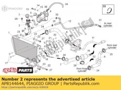 Aprilia AP8144644, Tapa, OEM: Aprilia AP8144644