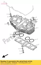 Ici, vous pouvez commander le joint, cylindre auprès de Yamaha , avec le numéro de pièce 4CR113510000: