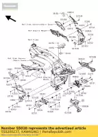 550200237, Kawasaki, bewaker, voorste opstap, lh kawasaki z  m r c zx10r ninja d e b l zr750 z1000 abs z750 z750r 750 1000 , Nieuw