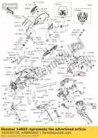 140930730, Kawasaki, 01 couvercle, interrupteur de brouillard kawasaki  1000 2019 2020 2021, Nouveau