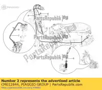 CM012844, Piaggio Group, brandstofklep opening transmissie piaggio mp zapm75100 zapta0100 zapta2100 zaptd2100 125 300 2011 2016 2017 2018 2019 2020 2021 2022, Nieuw