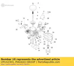Ici, vous pouvez commander le jet au ralenti 38 auprès de Piaggio Group , avec le numéro de pièce CM142303: