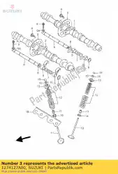 tandwiel van Suzuki, met onderdeel nummer 1274127A00, bestel je hier online: