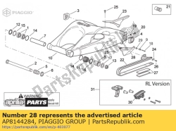 Aprilia AP8144284, Ketting geleideplaat, OEM: Aprilia AP8144284