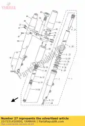 Tutaj możesz zamówić uszczelnienie olejowe od Yamaha , z numerem części 1D7231450000: